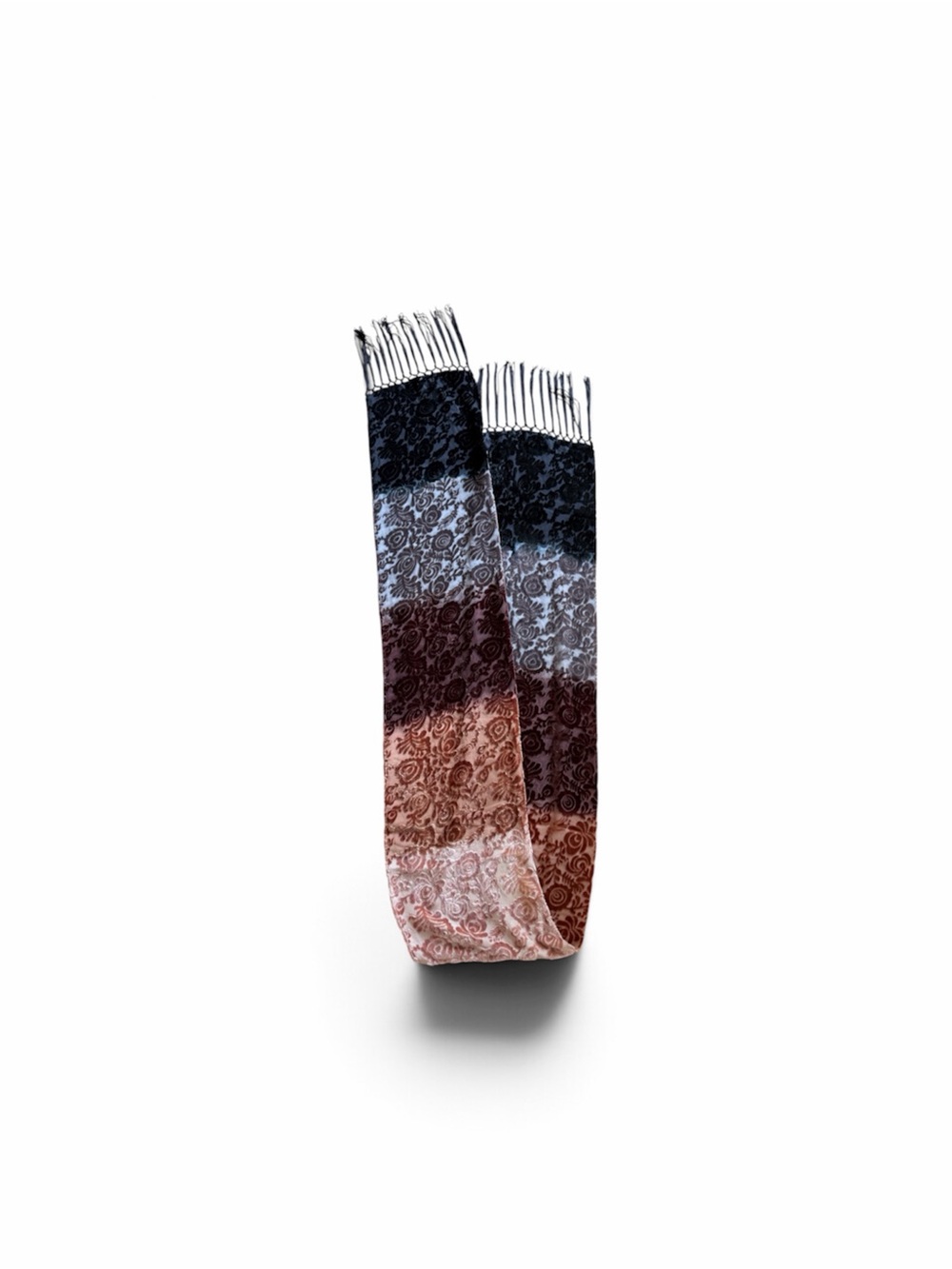 Stylish Multi-Color Floral Fringe Scarf - Women Accessories